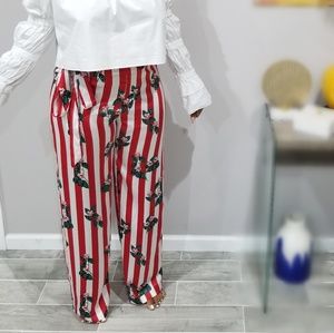 ASOS floral stripes palazzo pants